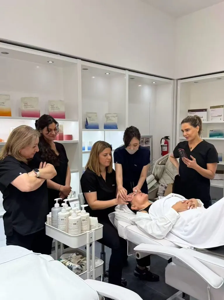 On-site Dermabell salon implementation training
