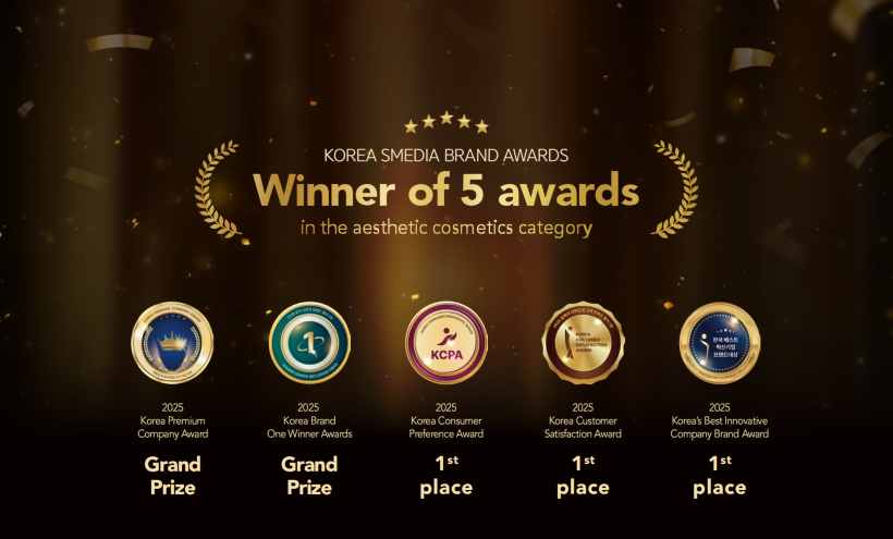 Dermabell winner of 5 Korea Smedia Brand Awards 2025